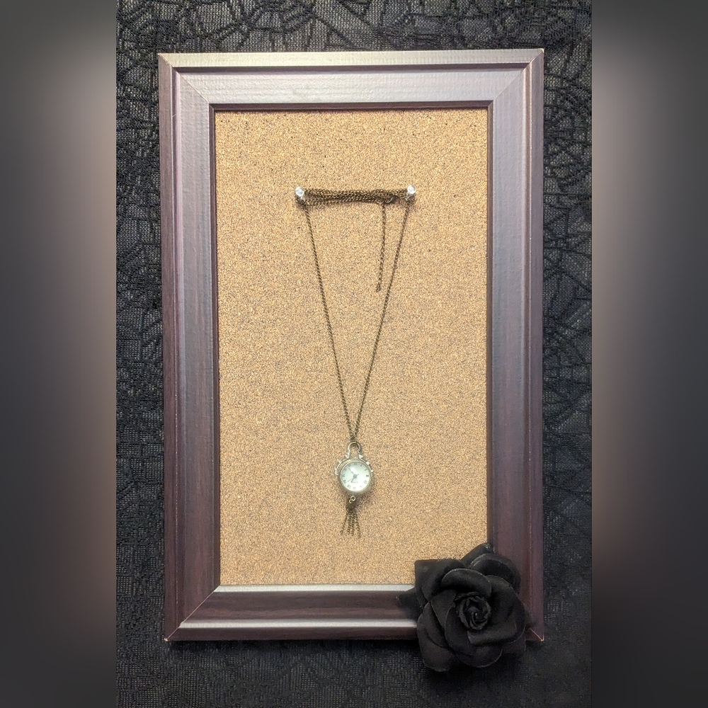 Lancardo Steampunk Bronze Quartz Glass Ball Pocket Watch Necklace